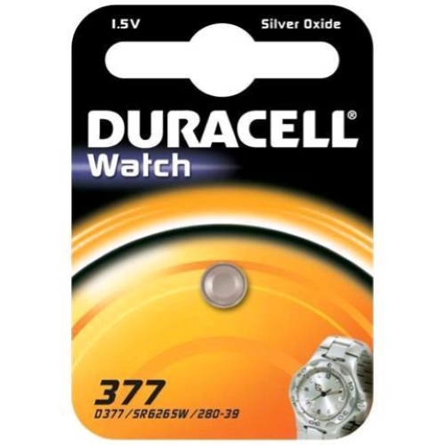 DURACELL D377 WATCH BATTERIA A BOTTONE 1.5 V
